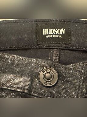 Hudson Jeans Women’s Black Sparkle Slim Jeans